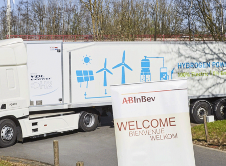 Colruyt Group en AB Inbev willen starten met leveringen door waterstoftrucks